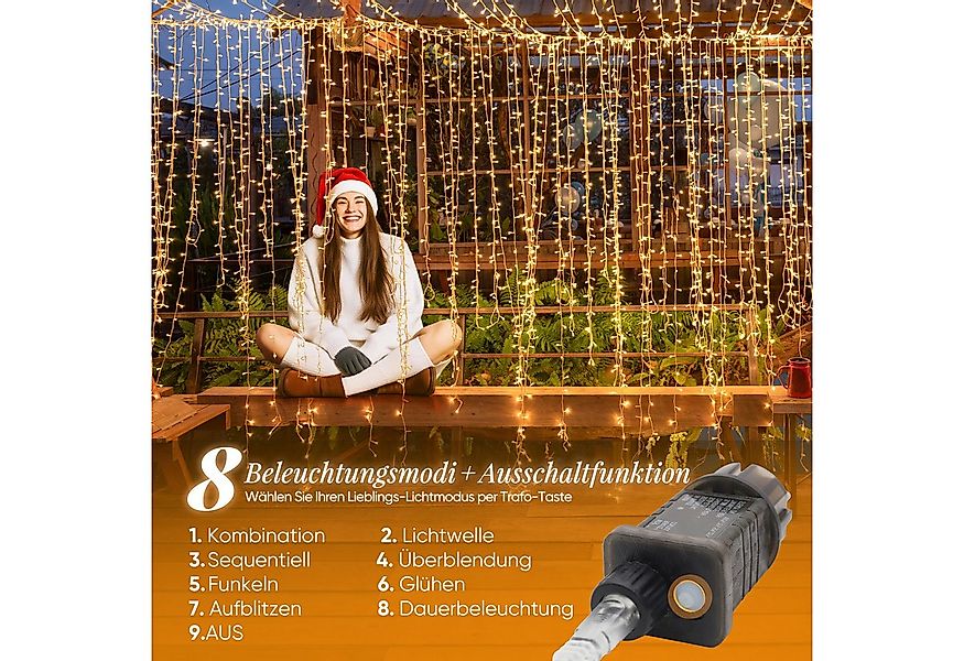 Salcar LED-Lichterkette 2m-100m LED Lichterkette Weihnachtsbaum 20-1660er L günstig online kaufen