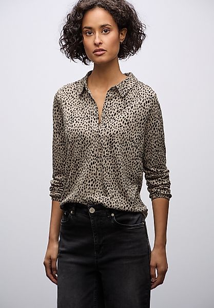 STREET ONE Langarmshirt mit Leo-Print günstig online kaufen