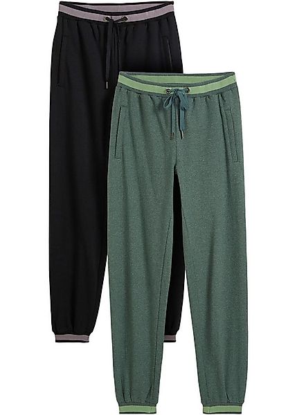 bonprix Sweathose (Packung, 2-tlg., 2) aus Baumwoll-Mix, mit Stretch-Materi günstig online kaufen
