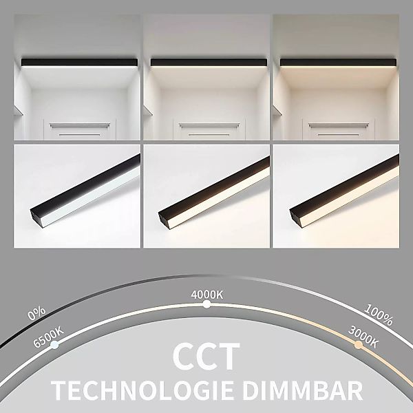 ZMH Deckenleuchten Whonzimmer Modern Dimmbar Bürolampe günstig online kaufen