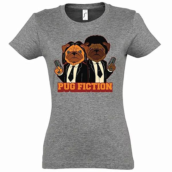 Youth Designz T-Shirt Pug Fiction Damen T-Shirt mit trendigem Frontprint günstig online kaufen