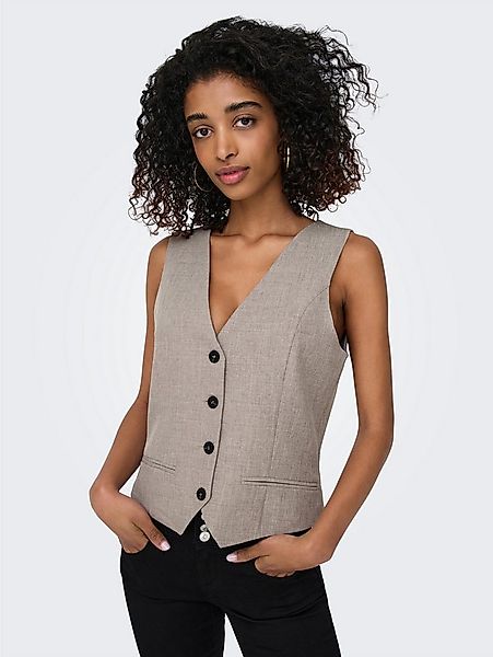 ONLY Anzugweste ONLLINDA S/L MEL FIT WAISTCOAT TLR NOOS mit Knopfleiste günstig online kaufen