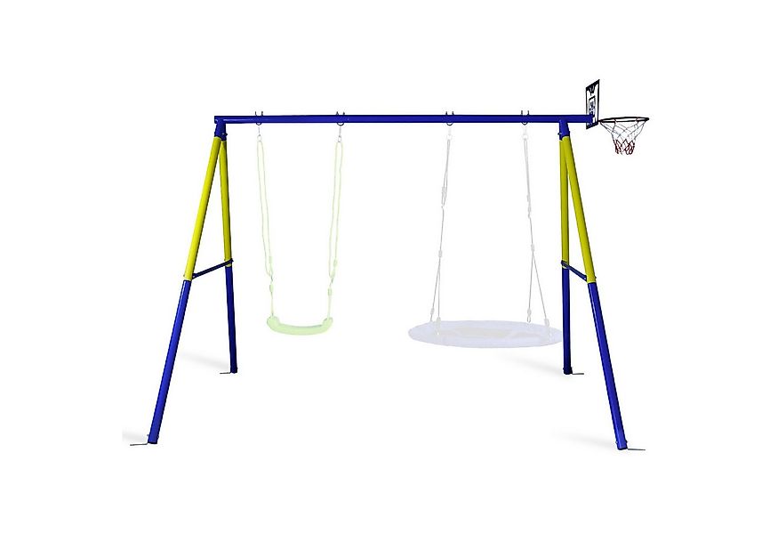 CCLIFE Doppelschaukel Schaukelgestell Outdoor 200 kg Schaukelgestell Metall günstig online kaufen