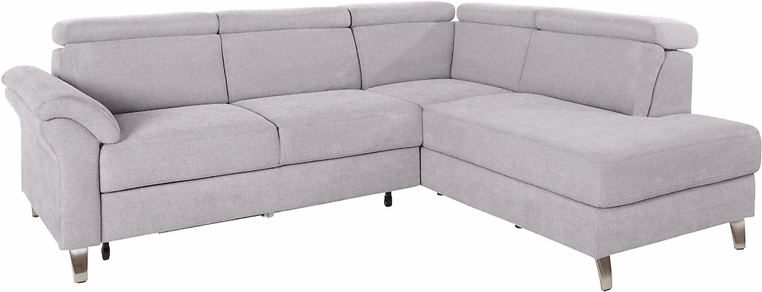 sit&more Ecksofa "Arngast L-Form" inklusive Kopfteilverstellung und Federke günstig online kaufen