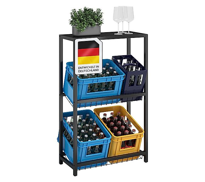 STEELSØN Flaschenregal Montune mit Ablagefläche, Getränkekistenregal in Sch günstig online kaufen
