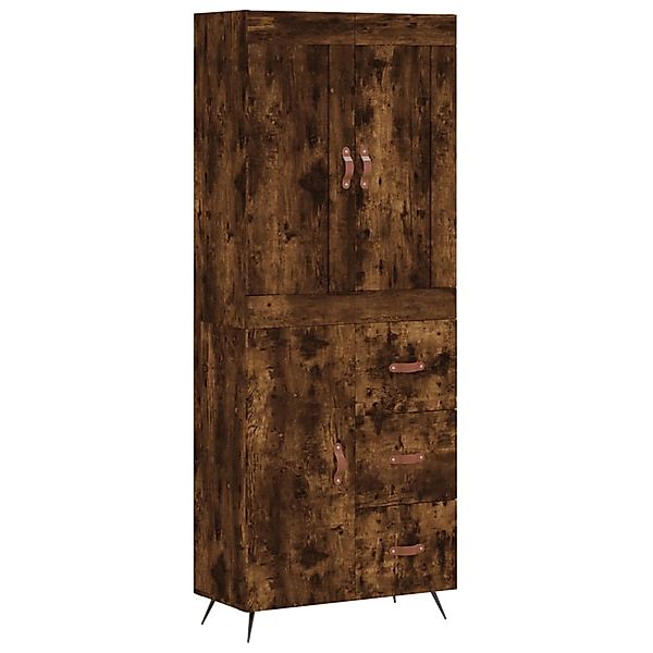 vidaXL Highboard Räuchereiche 69,5x34x180 cm Holzwerkstoff 3199790 günstig online kaufen