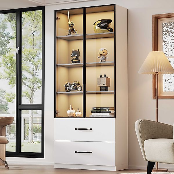 BlingBin Vitrine Glasvitrine (1-St., Hochschrank mit günstig online kaufen