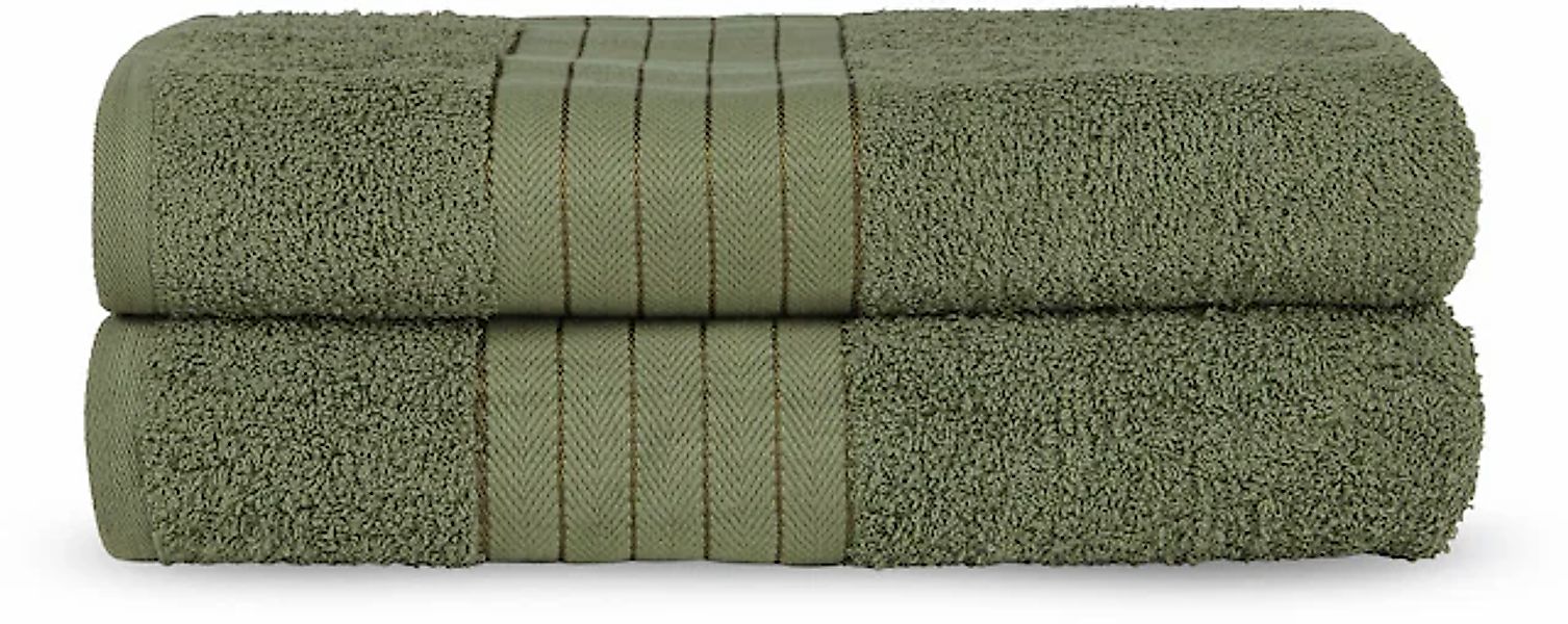 good morning Badetuch »Uni Towels«, (2 St., 2er Set Badetücher 70 x 140 cm) günstig online kaufen