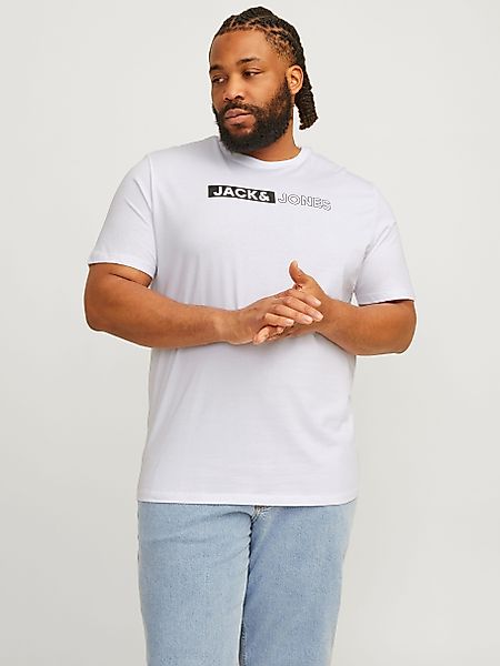 Jack&Jones T-Shirt mit Label-Print Farbe grün Größe: 8XL günstig online kaufen