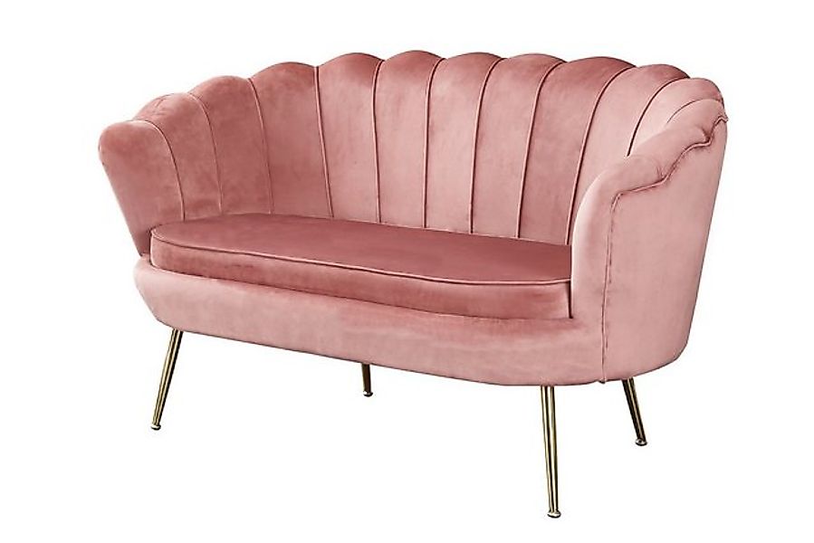 dynamic24 Sofa Omurtag, Muschelsofa aus Samt Rose günstig online kaufen