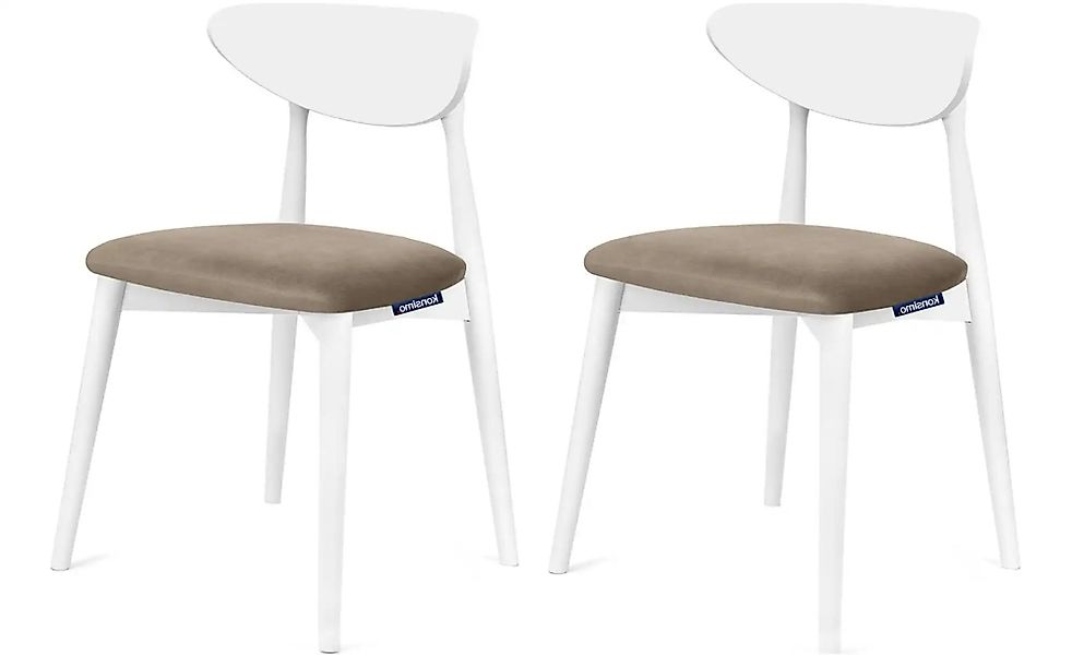 KONSIMO Esszimmerstuhl 2er-Set   ¦ beige ¦ Maße (cm): B: 47 H: 79 Stühle > günstig online kaufen