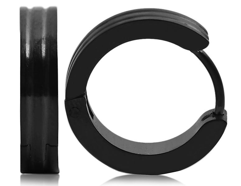 AKZENT Ohrring-Set Grooves Creolen Ohrringe Edelstahl günstig online kaufen