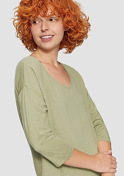 QS 3/4-Arm-Shirt 3/4-Arm-Shirt im Fabricmix günstig online kaufen