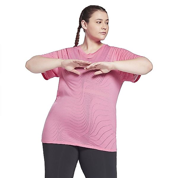 Reebok Burnout In Big Kurzärmeliges T-shirt 3X True Pink günstig online kaufen