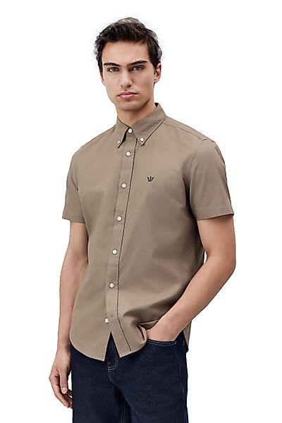 Next Kurzarmhemd Oxford-Kurzarmhemd mit Stretch (1-tlg) günstig online kaufen
