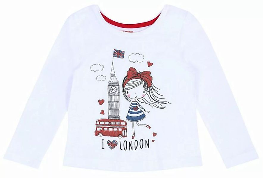Sarcia.eu Langarmbluse Weiße Bluse "I love London" 18-24 Monate günstig online kaufen