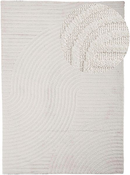 carpetfine Teppich "Holly Zen 3" rechteckig 12 mm Höhe Hoch-Tief-Effekt, ge günstig online kaufen