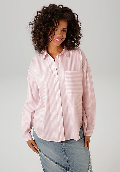 Aniston CASUAL Hemdbluse, im Streifen-Dessin günstig online kaufen