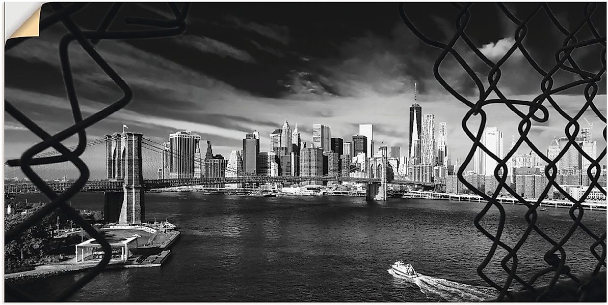 Artland Wandbild "Brooklyn Bridge New York I", Amerika, (1 St.), als Wandau günstig online kaufen