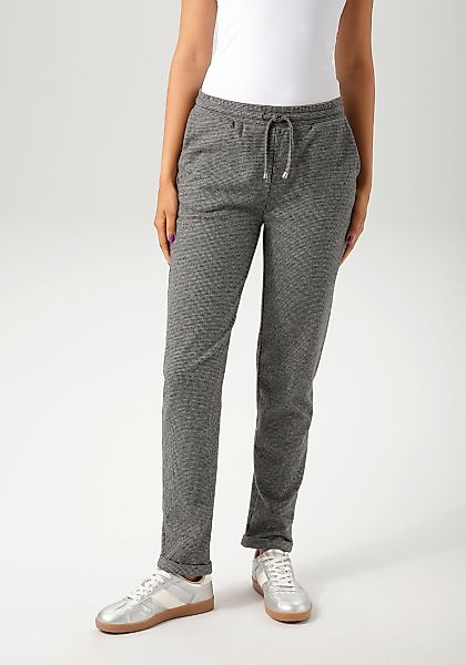 Aniston CASUAL Schlupfhose, im trendigen Hahnentritt-Muster - NEUE KOLLEKTI günstig online kaufen