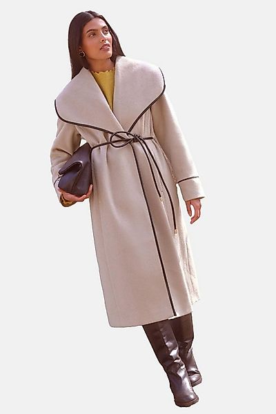 Love & Roses Ledermantel Love & Roses Wickelmantel mit Gürtel (1-tlg) günstig online kaufen