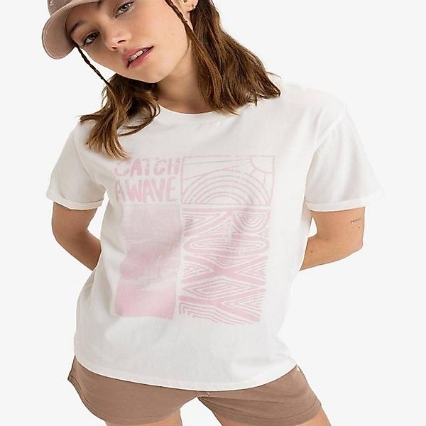 Roxy Print-Shirt Roxy Oceanregular Poster - T-Shirt für Frauen S, Egret günstig online kaufen