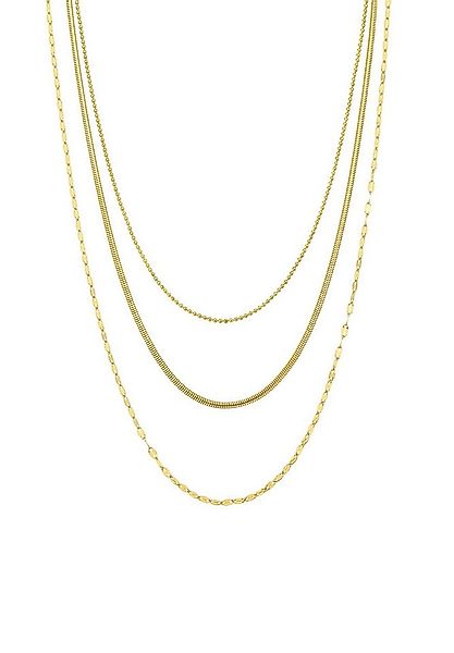 Hey Happiness Collier Trio Layer, elegant & feminin, Mehrreihige Edelstahl günstig online kaufen