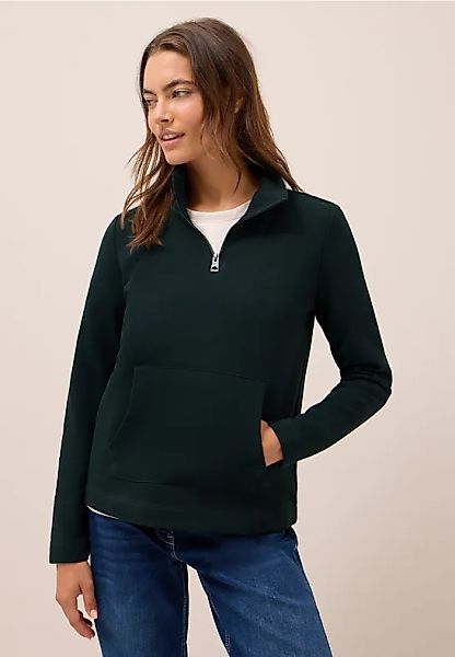 Sweatshirt mit Zipper günstig online kaufen