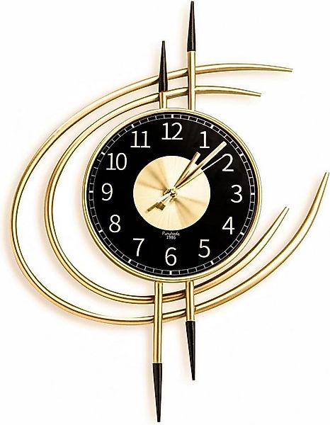 POPOLIC Wanduhr Leichte Luxus-Wanduhr, 54*41*4 Stumm Wohnzimmer Hotel Wandu günstig online kaufen