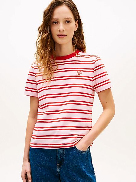 Tommy Hilfiger Kurzarmshirt "TH SCRIPT REGULAR C-NECK SHORT SLEEVE TEE" günstig online kaufen