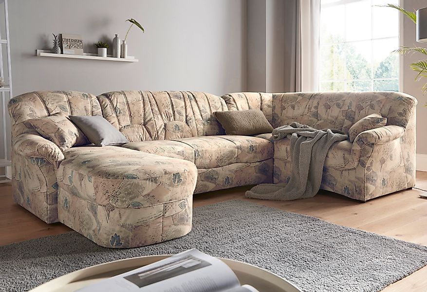 DOMO collection Wohnlandschaft »Bahia U-Form, B/T: 308/200 cm, mit Federker günstig online kaufen