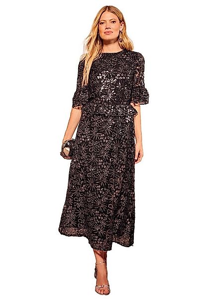 Love & Roses Midikleid Love & Roses Midi-Spitzenkleid mit Pailletten (1-tlg günstig online kaufen