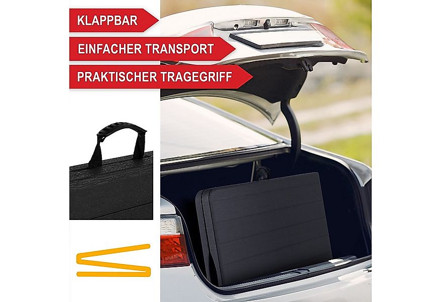 Onbest Klapptisch Campingtisch Falttisch Borkum mit Tragegriff Holzoptik, A günstig online kaufen