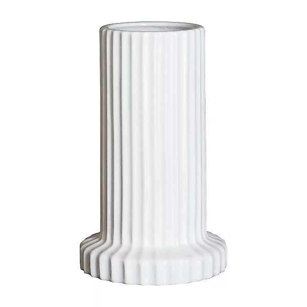 Stripe Vase 18cm Shiny white günstig online kaufen