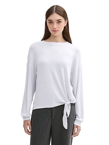 TOM TAILOR Denim Langarmshirt mit seitlichem günstig online kaufen