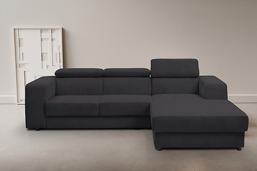 WERK2 Ecksofa »Cherry, modernes Sofa mit Komfortfunktionen, Breite 270cm, L günstig online kaufen