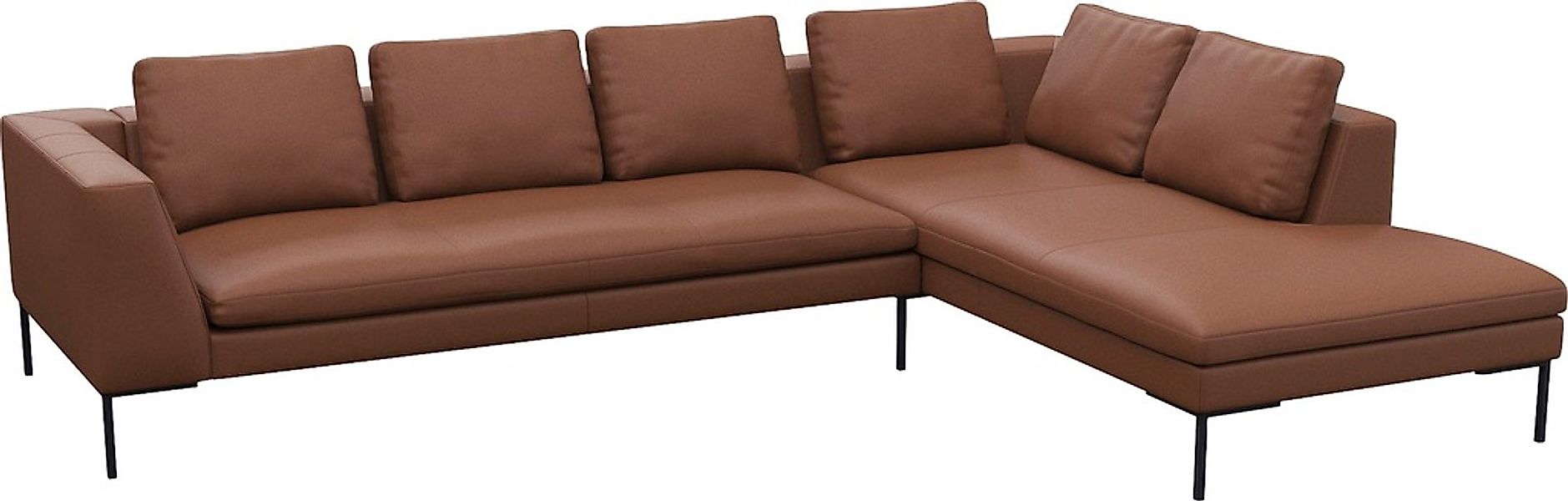 FLEXLUX Ecksofa "Loano, superbequemer Sitzkomfort durch Kaltschaum im Sitz, günstig online kaufen