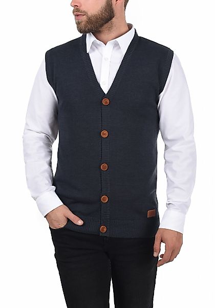 Blend Pullunder "BHLennardo" Stilvoller Pullunder mit Holzknopf-Leiste günstig online kaufen