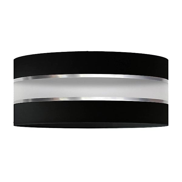 Lampenschirm Helen E27 Ø25/Höhe15cm schwarz/silber günstig online kaufen