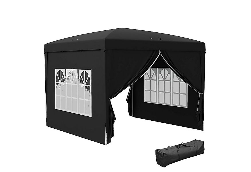 Outsunny Faltpavillon 3x3m, wasserabweisend stabil winterfest, UV Schutz 50 günstig online kaufen