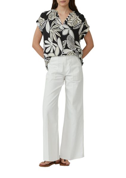 s.Oliver Druckbluse mit Raff-Details günstig online kaufen