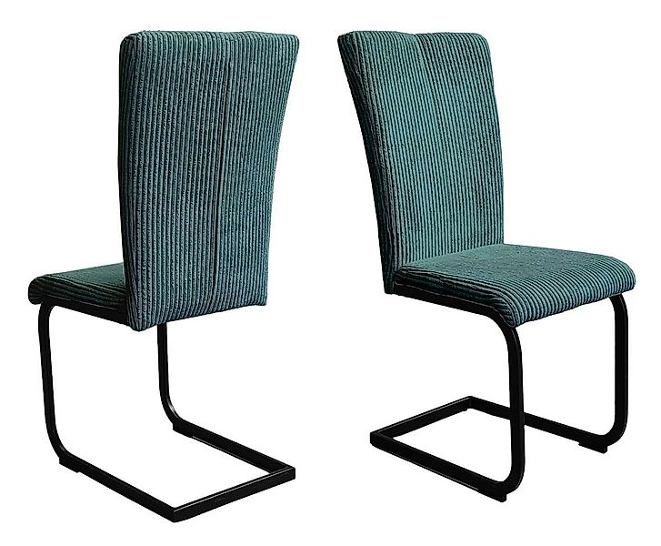 Home affaire Freischwinger "Oliver", (Set), 2 St., Cord, Stuhl belastbar bi günstig online kaufen