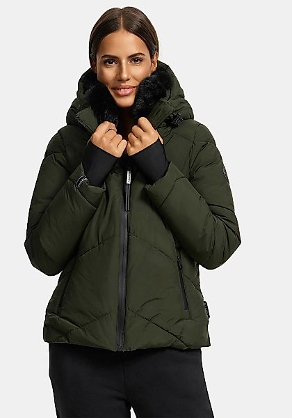 Marikoo Winterjacke "Simaraa" mit abnehmbarem Kunstfellkragen günstig online kaufen