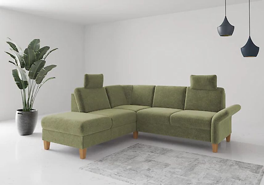 Home affaire Ecksofa »Rochelle«, wahlweise mit Armlverstellung, Klappbett m günstig online kaufen