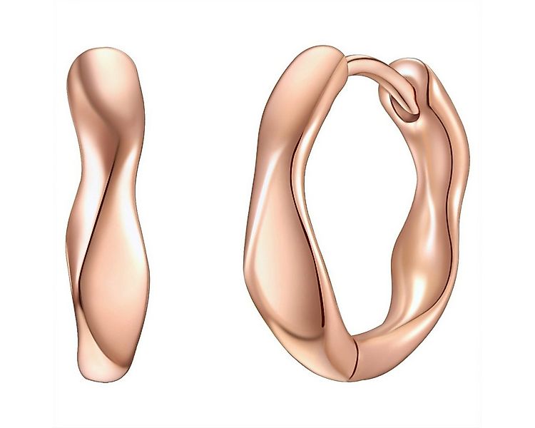 Glanzstücke München Paar Creolen roségold, in Sterling Silber günstig online kaufen