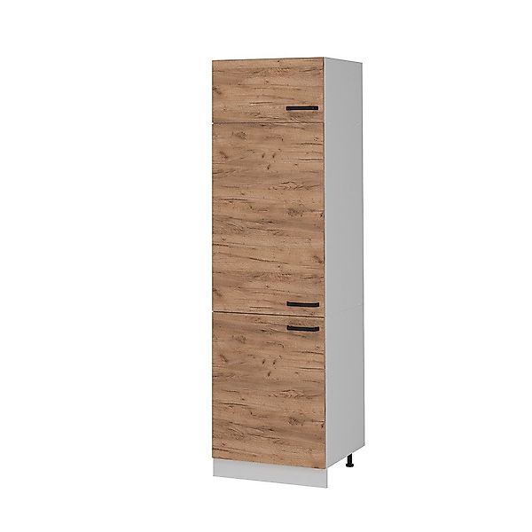 Vicco Kühlumbauschrank R-Line, Goldkraft Eiche/Weiß, 60 günstig online kaufen