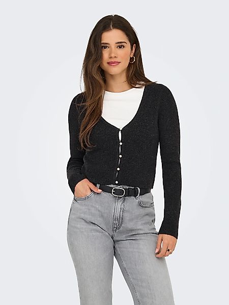 ONLY Strickpullover "ONLRICA LIFE LS VNECK PEARLCARD KNT" günstig online kaufen