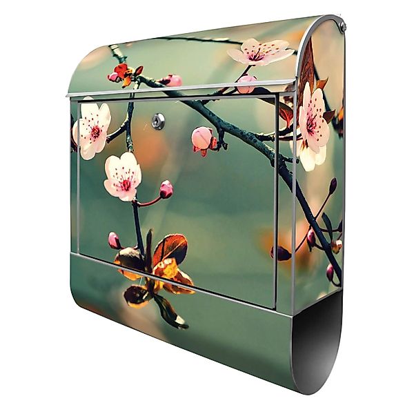 Banjado Design Briefkasten Silber Pulverbeschichtet 39x47x14cm 2 Schlüssel günstig online kaufen