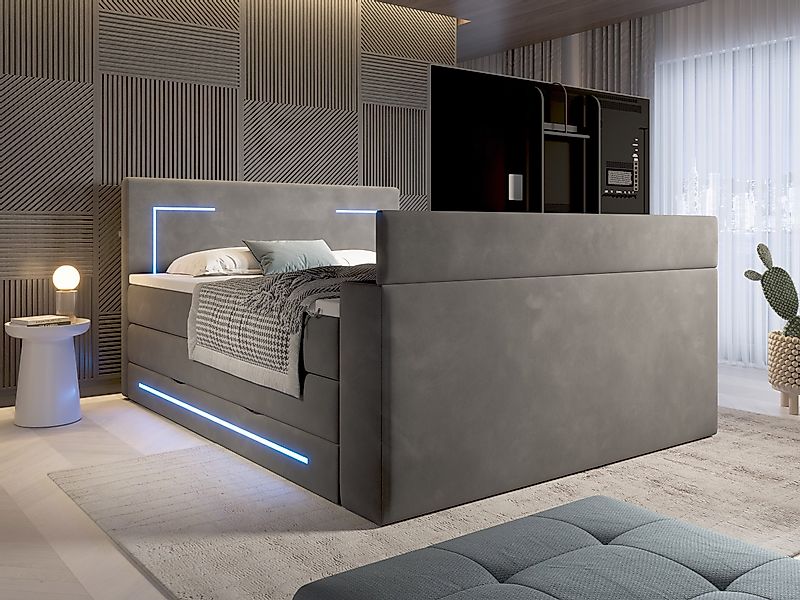 wonello Boxspringbett Monaco mit TV-Lift, mit günstig online kaufen