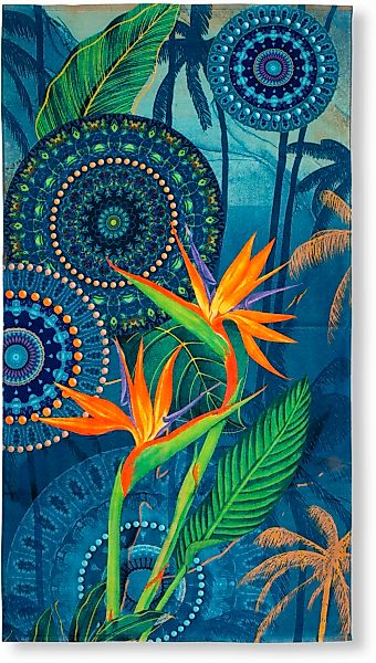 hip Strandtuch »Zehra«, (1 St., Strandtuch 100 x 180 cm), Baumwolle, Velour günstig online kaufen